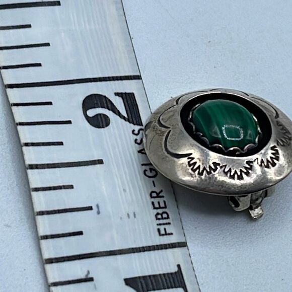 Teddy Goodluck Navajo shadow box clip style earrings. - Picture 5 of 7